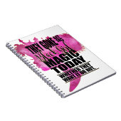 Schwarze Mädchen-Magie-Bestätigung Notizblock (Rechte Seite)