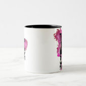 Schwarze Mädchen-Magie-Bestätigung Zweifarbige Tasse (Mittel)