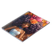 Schwarze Mädchen Magie melanin Prinzessin braune H Notizblock (Linke Seite)