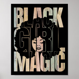Schwarze Mädchen Magie Schwarze Geschichte Monat M Poster