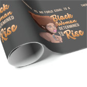 Schwarze Mädchen Magische afrikanische Königin ent Geschenkpapier (Rolleneckpunkt)