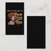 Schwarze Mädchen Magische afrikanische Königin ent Visitenkarte (Vorne/Hinten)