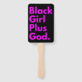 SCHWARZE MÄDCHEN PLUS GOTT FÄCHER (Rückseite)
