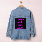 SCHWARZE MÄDCHEN PLUS GOTT JEANSJACKE (Hangar)