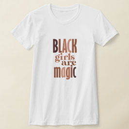 schwarze Mädchen zitiert gedruckte Typografie T-Shirt