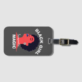 Schwarze Mädchenmagie nach schwarzer Geschichte Mo Gepäckanhänger (Vorderseite (Horizontal))