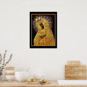 Schwarze Madonna im Gebet ... Poster (Küche)