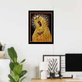 Schwarze Madonna im Gebet ... Poster (Heimbüro)