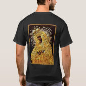 Schwarze Madonna im Gebet T-Shirt (Rückseite)