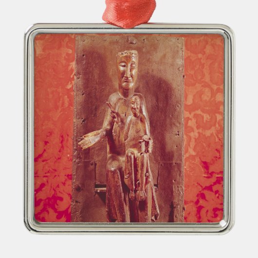 Schwarze Madonna, katalanische Schule, 11. Silbernes Ornament (Vorne)