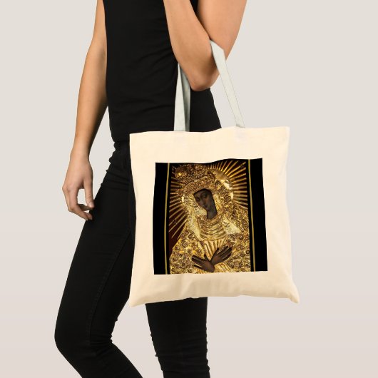 Schwarze Madonna Kleine Tanztasche Tragetasche (Vorderseite (Produkt))