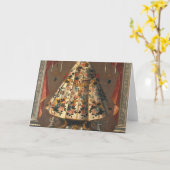 Schwarze Madonna Malerei 1745 Karte (Gelbe Blume)