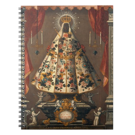 Schwarze Madonna Malerei 1745 Notizblock (Vorderseite)