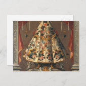 Schwarze Madonna Malerei 1745 Postkarte (Vorne/Hinten)