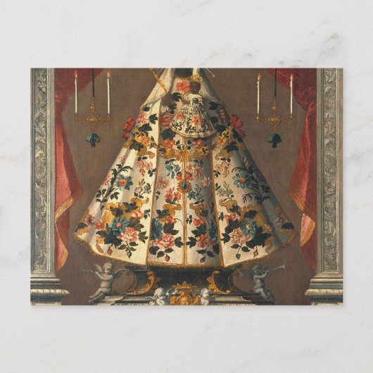 Schwarze Madonna Malerei 1745 Postkarte (Vorderseite)