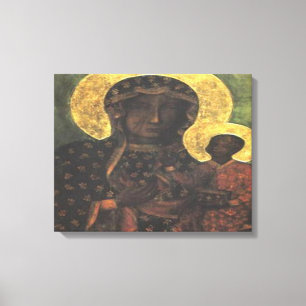 Schwarze Madonna mit breznichar Leinwanddruck