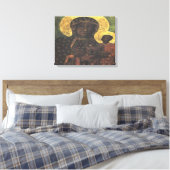 Schwarze Madonna mit breznichar Leinwanddruck (Insitu (Schlafzimmer))