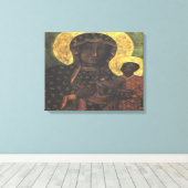 Schwarze Madonna mit breznichar Leinwanddruck (Insitu (Holzboden))