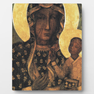 Schwarze Madonna Our Lady Czestochowa Fotoplatte