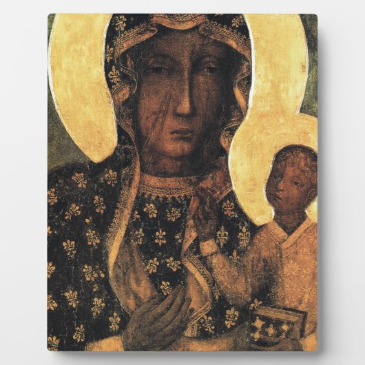 Schwarze Madonna Our Lady Czestochowa Fotoplatte (Vorderseite)