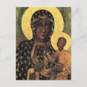 Schwarze Madonna Polen Die Frau von Czestochowa dr Postkarte (Vorderseite)