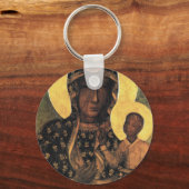 Schwarze Madonna Polen Die Frau von Czestochowa dr Schlüsselanhänger (Vorderseite)