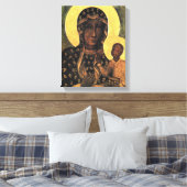 Schwarze Madonna Polen Ikonenmalerei Leinwanddruck (Insitu (Schlafzimmer))