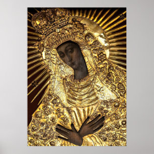 Schwarze Madonna Polen Unsere Dame der Gnade Poster