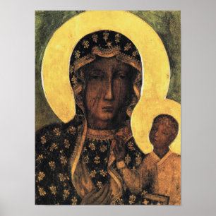 Schwarze Madonna Polen Unsere Liebe Frau von Tsche Poster