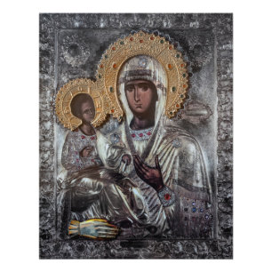 Schwarze Madonna Religiöse Katholische Kunst Fotodruck