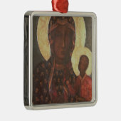 Schwarze Madonna von Jasna Gora Ornament Aus Metall (Rechts)