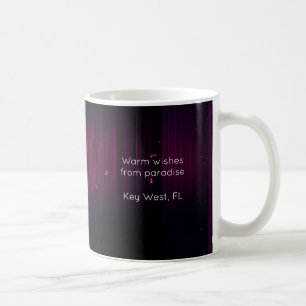 Schwarze Magenta-Weihnachtsmann-Typografie-Design Kaffeetasse