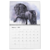 Schwarze Magie-Pferdekalender Kalender (Feb 2027)