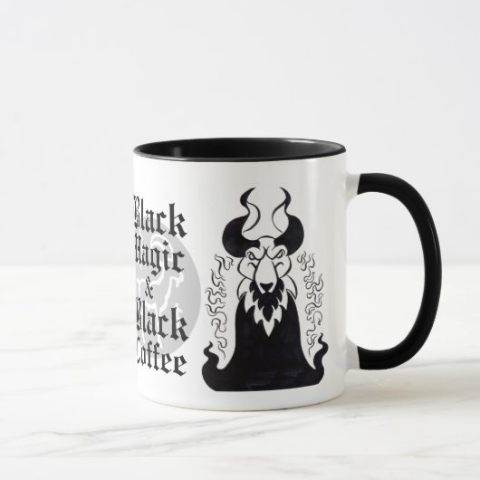 Schwarze Magie-u. schwarzer Kaffee-Tasse Tasse (Rechts)