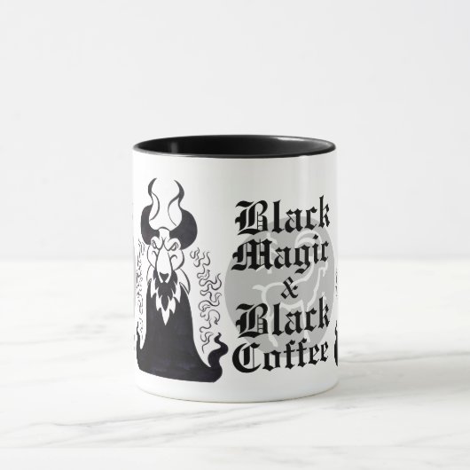 Schwarze Magie-u. schwarzer Kaffee-Tasse Tasse (Zentrum)