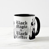 Schwarze Magie-u. schwarzer Kaffee-Tasse Tasse (VorderseiteRechts)