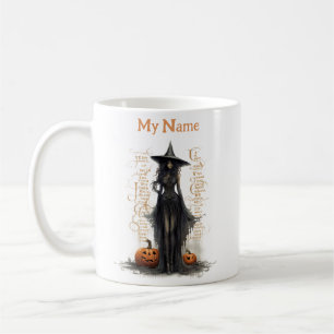 Schwarze Magische Hexe: Halloween-Hexe, kundenspez Kaffeetasse