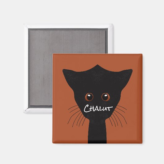 Schwarze Magnet (Vorderseite/Rückseite)