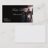 Schwarze Make-upbürste Cosmetology-Visitenkarten Visitenkarte (Vorne/Hinten)