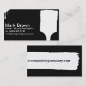 Schwarze Maler-Visitenkarten Visitenkarte (Vorne/Hinten)