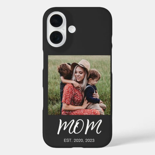 Schwarze Mama etabliertes Script-Foto Case-Mate iPhone Hülle (Rückseite)