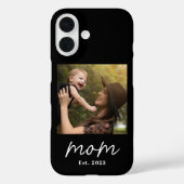 Schwarze Mama etabliertes Skript-Foto Case-Mate iPhone Hülle (Rückseite)