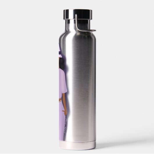 Schwarze Mama Wasserflasche Trinkflasche (Links)