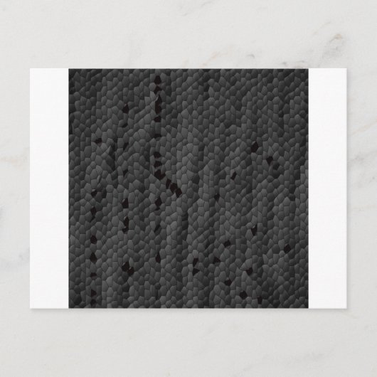 Schwarze Mamba illustriert, Kunst Postkarte (Vorderseite)