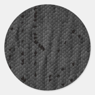 Schwarze Mamba illustriert, Kunst Runder Aufkleber