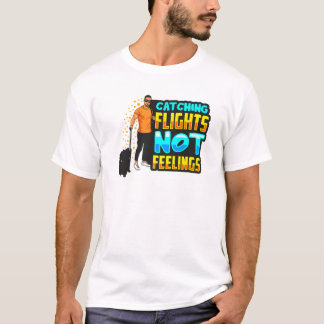 Schwarze Männer fangen Flüge nicht Gefühle Funny V T-Shirt