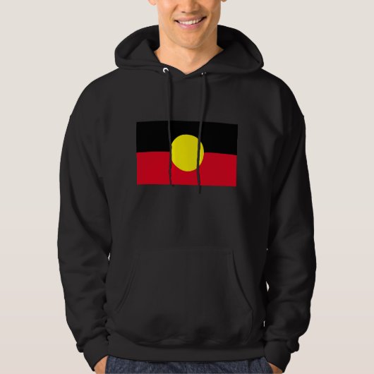 Schwarze Männer Ureinwohner Hoodie (Vorderseite)