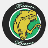 Schwarze Mannschaft Dans Aufkleber (Vorderseite)