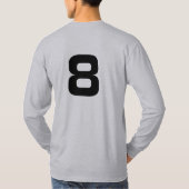 Schwarze Mannschaft T-Shirt (Rückseite)