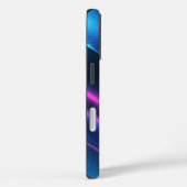 Schwarze Marine dunkelkobaltblau abstrakt Case-Mate iPhone Hülle (Rückseite / Rechts)